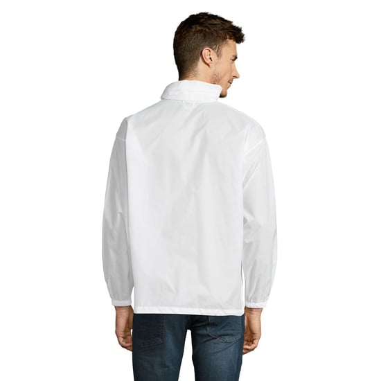 SOLS Unisex Surf Windbreaker Lichtgewicht Jasje (Wit) - Image 4
