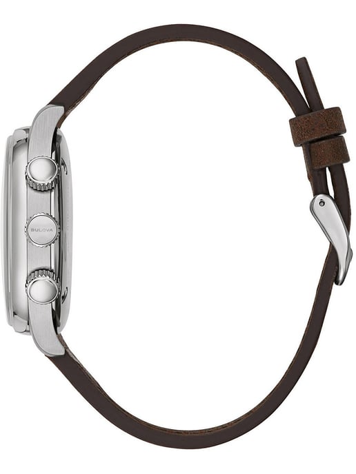 Bulova A-15 Piloot Heren Bruine Horloge 96A245 - Image 2