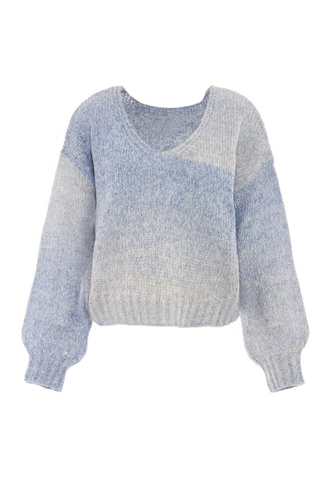 Mymo Jumper Dames Blauw wol wit - Image 1