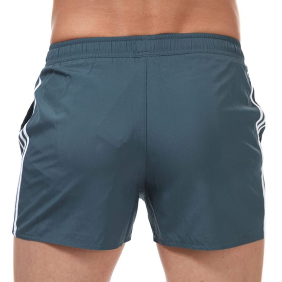 Men's adidas 3-Stripes CLX Swim Shorts in Petrol