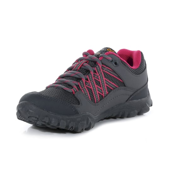 Regatta Edgepoint waterdichte wandelschoenen voor kinderen/Kinderen (Staal/Roze Fusie) - Image 3