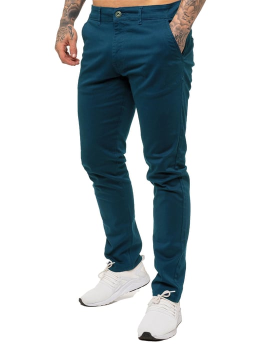 Enzo Heren Slim Fit Stretch Chino - Image 4