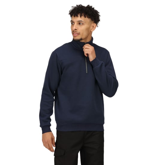 Regatta Mens Pro Quarter Zip Sweatshirt (Navy)