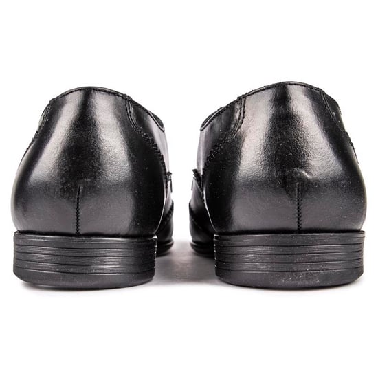Men's Lambretta Blair Leather Wing Tip Shoes in Black