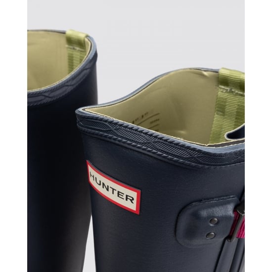 Hunter Balmoral Adjustable Rubberen Dames Navy/Peppercorn Regenlaarzen - Image 5