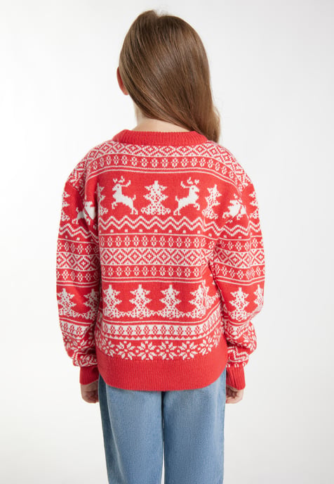 Mymo Jumper meisjes (kinderen) rood wit - Image 4