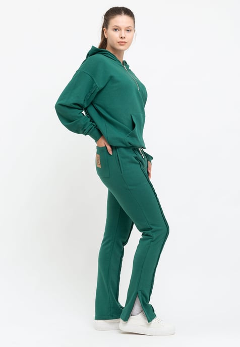 Tom Barron Ladies Quarter Zip Logo Stylish Tracksuit Oversize