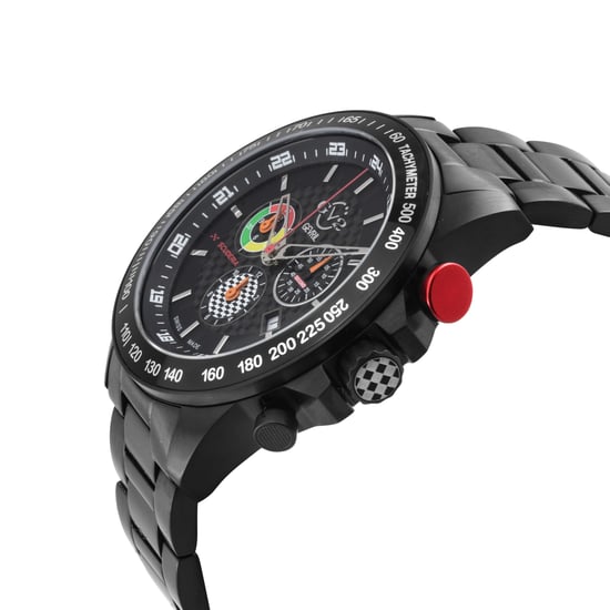 GV2 Men's Scuderia Swiss Quartz Multifunction Chronograph Black Dial Date Watch
