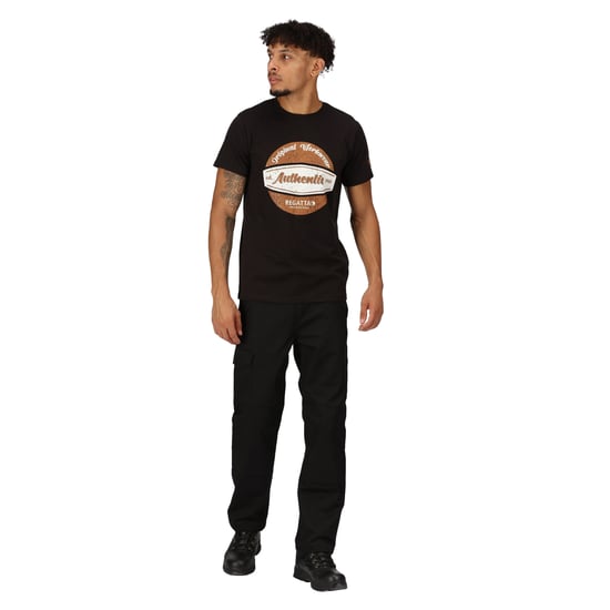 Regatta Mens Original Cotton T-Shirt (Black)