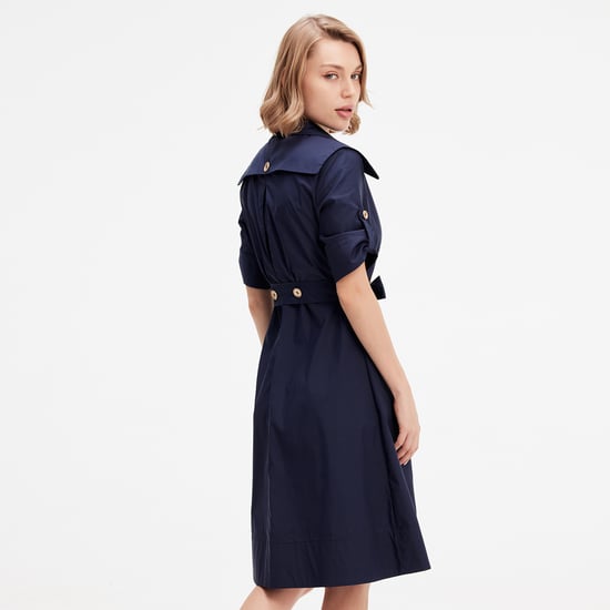 Katoenen trench-coat jurk - Image 4