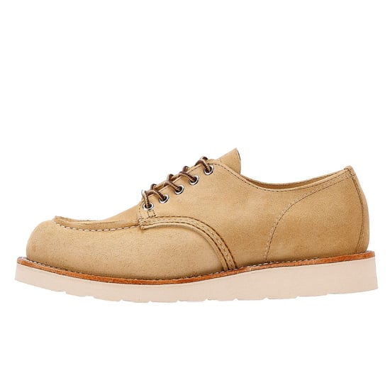 Red Wing Schoenen Winkel Moc Oxford 8092 Heren Beige Hawthorne Prairie Schoenen - Image 5