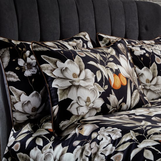 EW door Edinburgh Weavers Luxe Bloem Premium Katoenen Satijn Kussensloop Set - Image 1