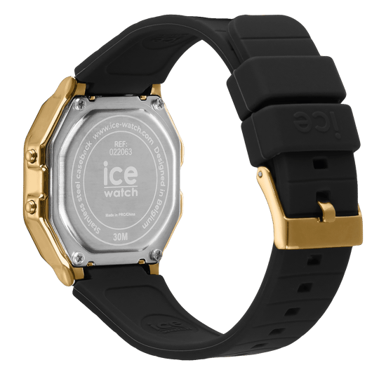 Ice Watch Ice Digit Retro - Black Gold Dames Horloge Zwart 022064 - Image 3