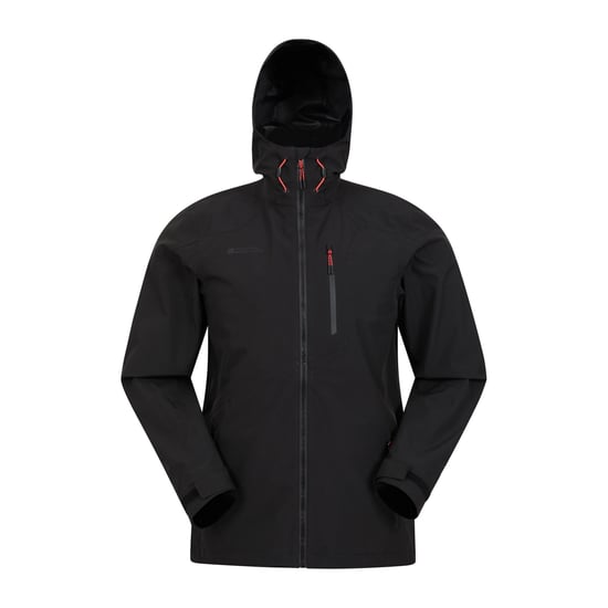Mountain Warehouse Heren Bachill drielaagse waterdichte jas (Zwart) - Image 1