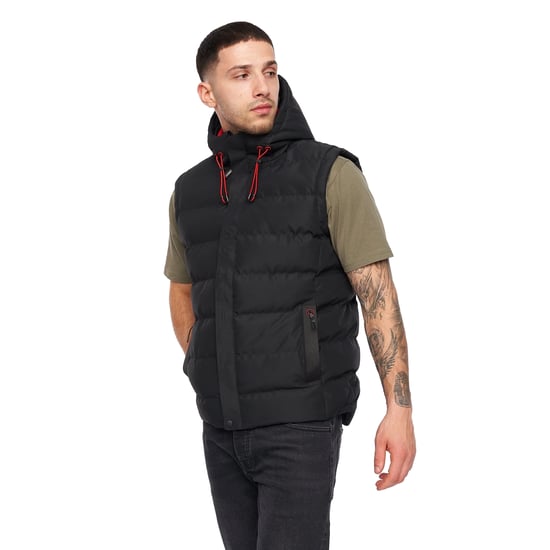 Crosshatch Heren Kampleys Gilet met reliëf (Zwart) - Image 1