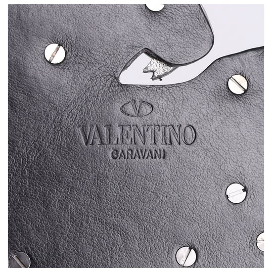 Valentino Panther Bag Charm in Black Leather - Image 3