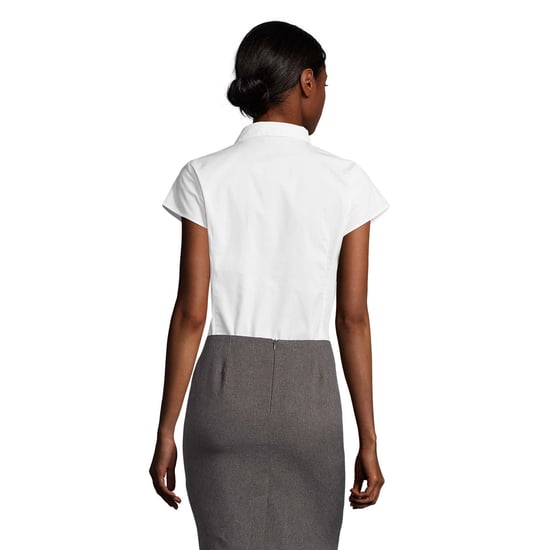 SOLS Dames/Dames Excess Stretch Blouse met Korte Mouwen (Wit) - Image 2
