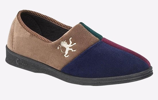 Comfylux Harlequin Slippers Mens