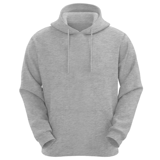 VR2 Denim Mens Plain Hoodie Long Sleeve Pullover