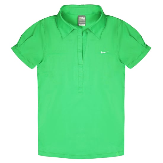 Nike Dri-Fit Short Sleeve Polo Shirt Green Womens Tennis Shirt 327803 388