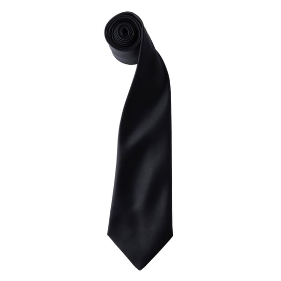 Premier Herensatineband (Smalblad) (Zwart) - Image 1