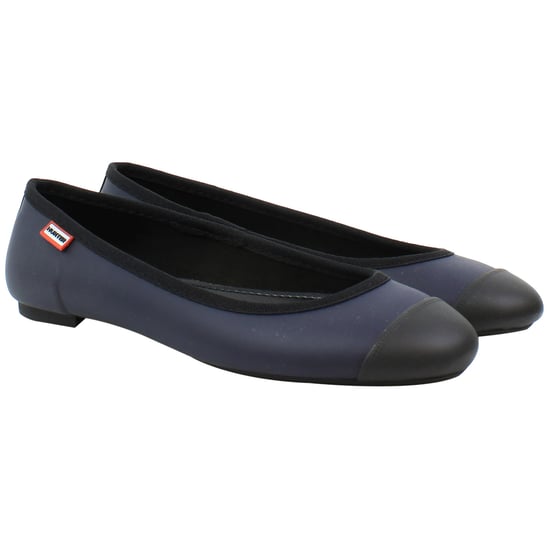 Hunter Origineel Ballet Dames Navy Schoenen - Image 3