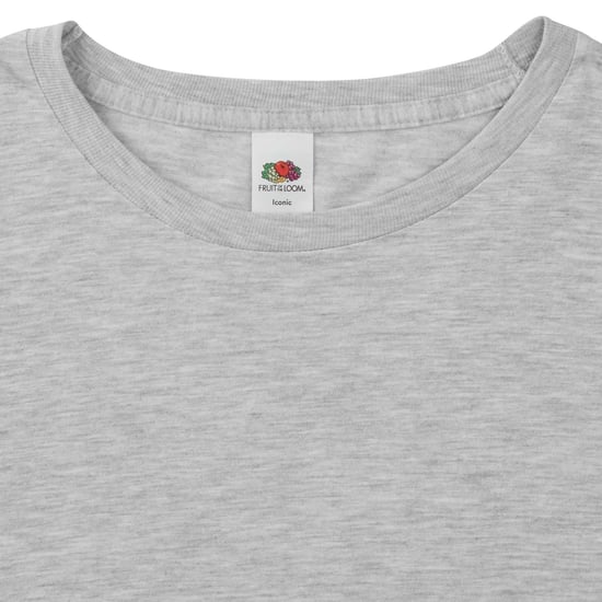 Fruit of the Loom Heren Iconische 150 T-Shirt met lange mouwen (Grijze Heide) - Image 3