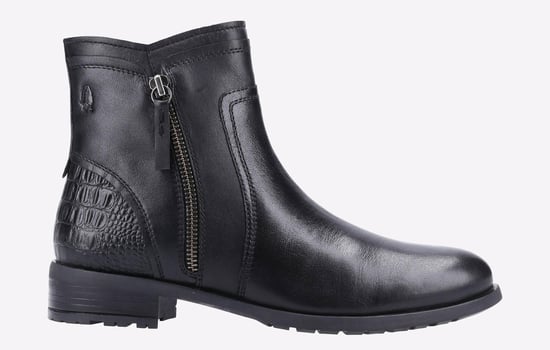 Hush Puppies Scarlett Leren Zwarte Damesschoenen - Image 1