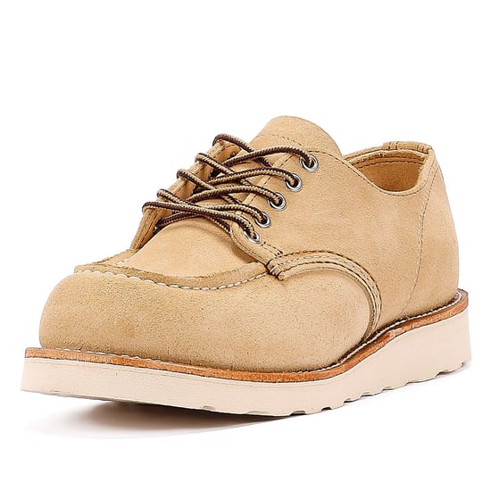 Red Wing Schoenen Winkel Moc Oxford 8092 Heren Beige Hawthorne Prairie Schoenen - Image 3