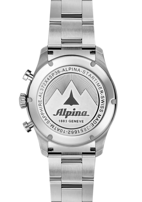 Alpina Startimer Piloot Heren Zilveren Horloge AL-372BW4S26B - Image 2