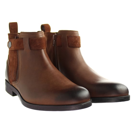 Clarks Brocton Mens Brown Boots