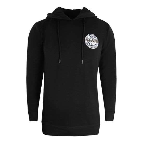 Cavalli Class Large Circle Design Black Hoodie