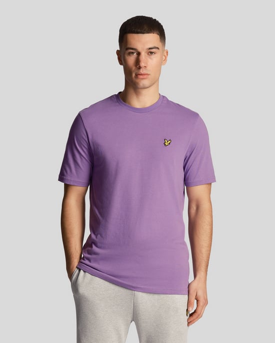 Lyle & Scott merk borstlogo kaart paars T-shirt - Image 1