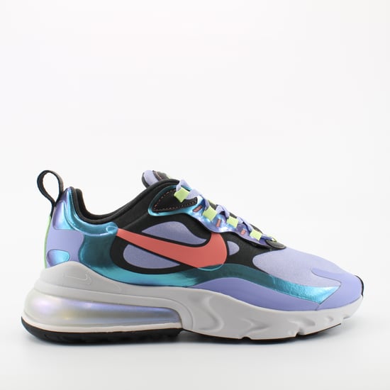 Nike Air Max 270 React Purple Textile Womens Lace Up Trainers CU4818 001