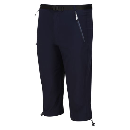 Regatta Mens Xert Stretch III Stretch Active Capri Shorts (Navy)