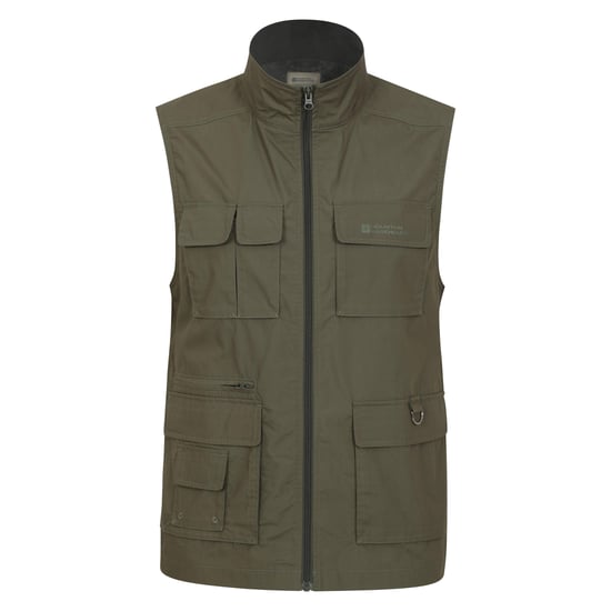Mountain Warehouse Heren Trek II Gilet (Kaki Groen) - Image 1