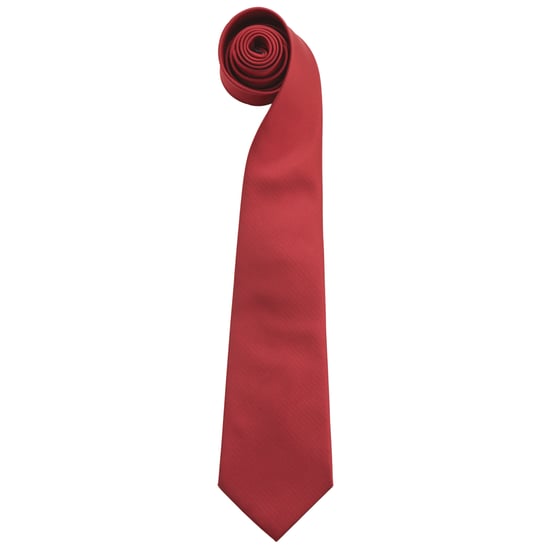 Premier Heren "Kleuren" Gewone mode / Business Tie (Pakket van 2) (Rood) - Image 1