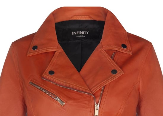 Classic Women's Brando Leather Biker Jacket from Loughton