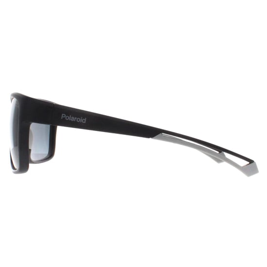 Polaroid Rectangle Mens Matte Black Grey Polarized High Contrast PLD 7052/S