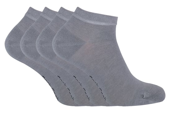 Set van 4 zachte, ademende bamboesokken voor heren - Grijs - Image 1