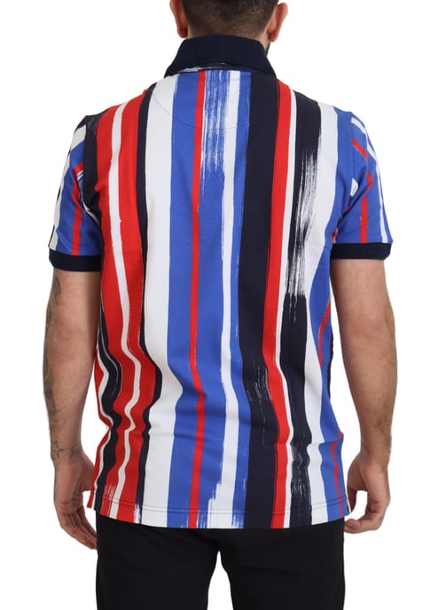 Dolce & Gabbana Multicolor Katoenen Polo Top Heren T-shirt - Image 5