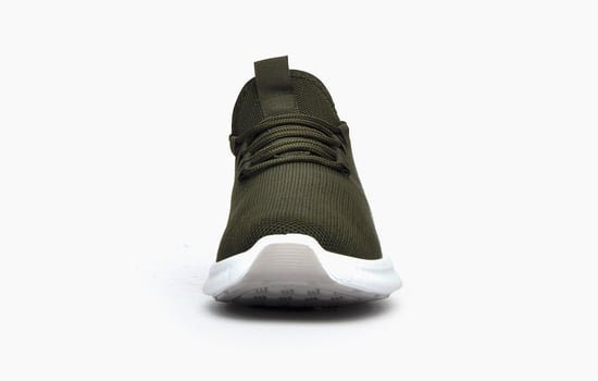 Men's Crosshatch Nimbus Trainers in olive - Image 5