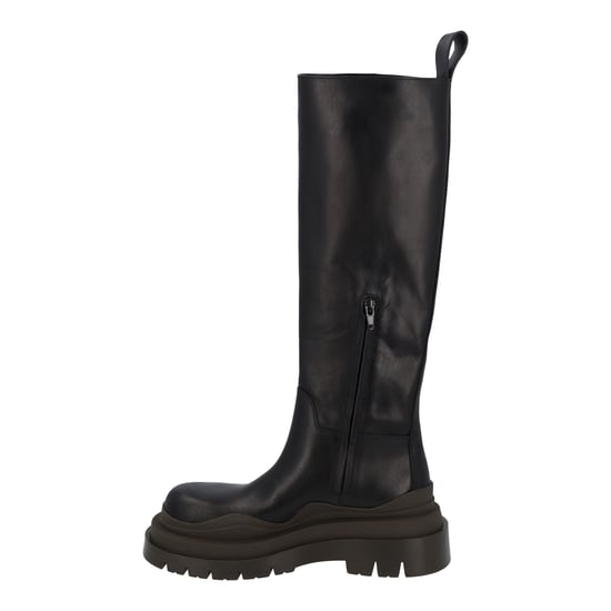 Bottega Veneta Dames Tire Knielaarzen In Zwart En Camping - Image 2