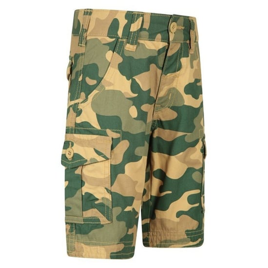 Mountain Warehouse Childrens/Kids Camo Cargo Shorts (Licht beige/groen) - Image 3