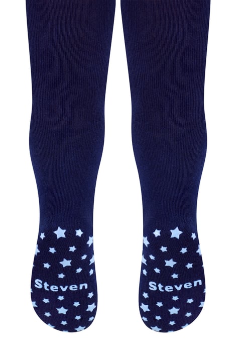 Steven - Zachte antislip katoenen maillot voor baby's - Sterren (Marine) - Image 2