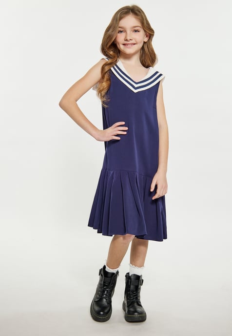 Dreimaster Jurk meisjes (kinderen) marine - Image 2