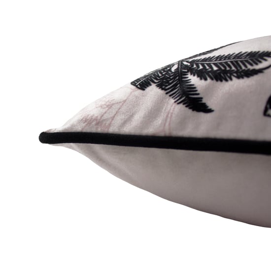 Paoletti Tropical Cheetah Velvet Piped Feather Filled Cushion