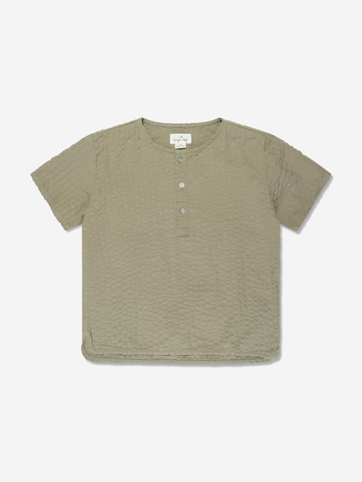 Konges Slojd Kids Organic Cotton Ace Shirt in Green