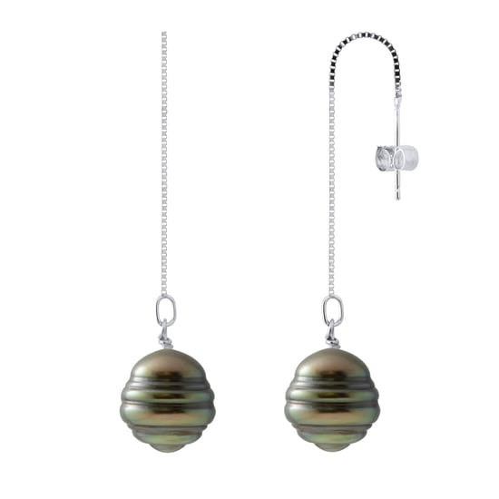 DIADEMA - Earrings - 2 Real Tahitian Pearls