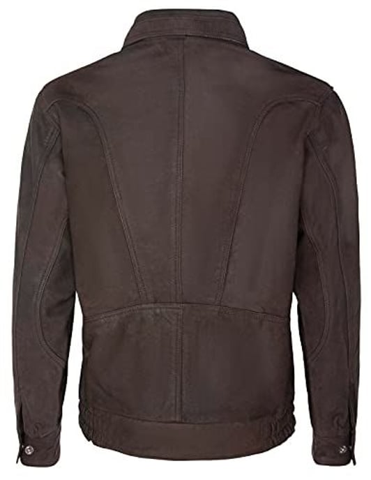 Tailored blouson bomber jacket from nappa leather